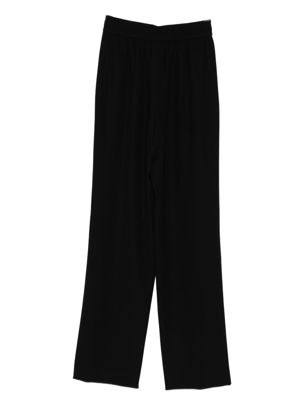 Emporio Armani Straight-Leg Pleated Trousers Black black
