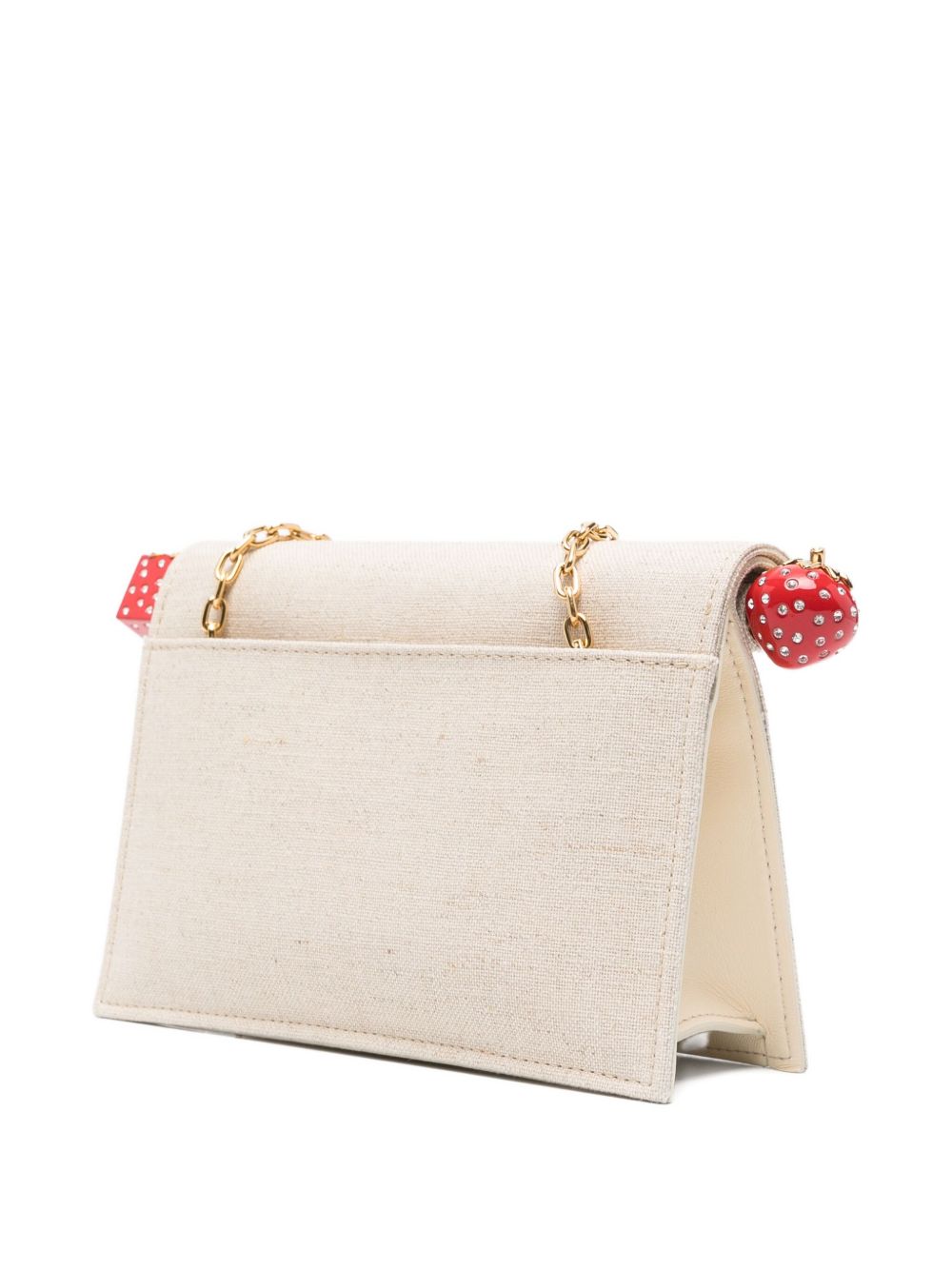 JACQUEMUS Rond Carré Canvas Clutch Bag Beige
