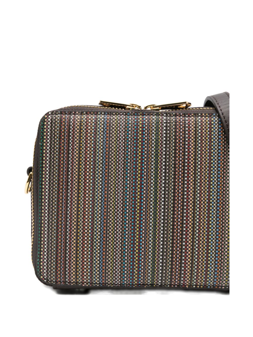 Paul Smith Multi-Stripe Shoulder Bag Brown MultiColour