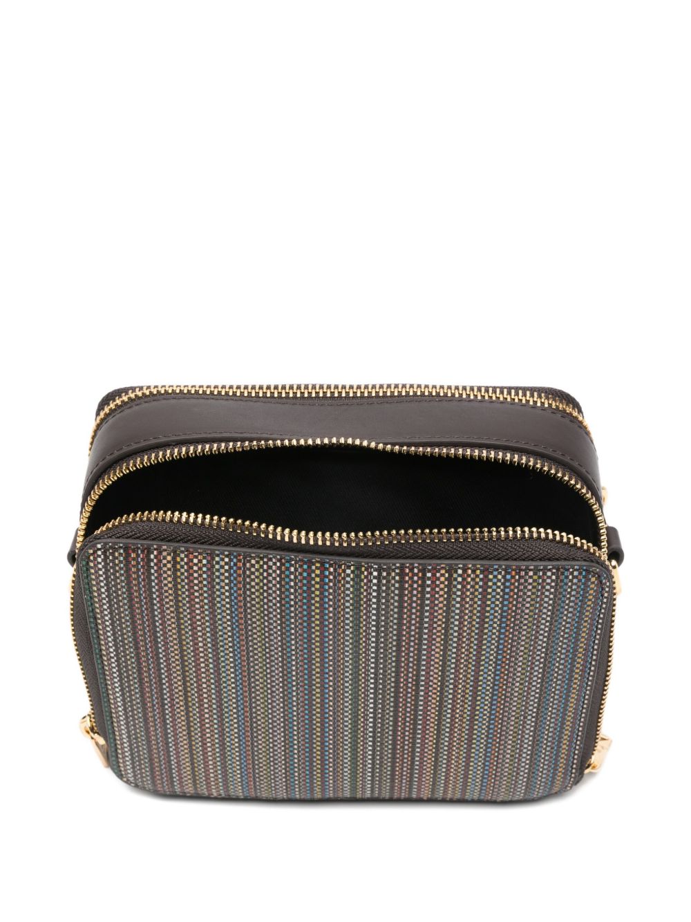 Paul Smith Multi-Stripe Shoulder Bag Brown MultiColour