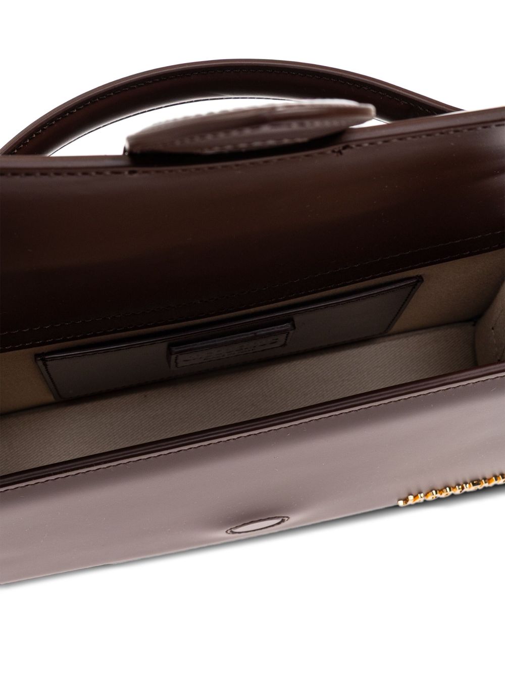 Jacquemus Le Grand Bambino Calf Leather Top Handle Bag Brown