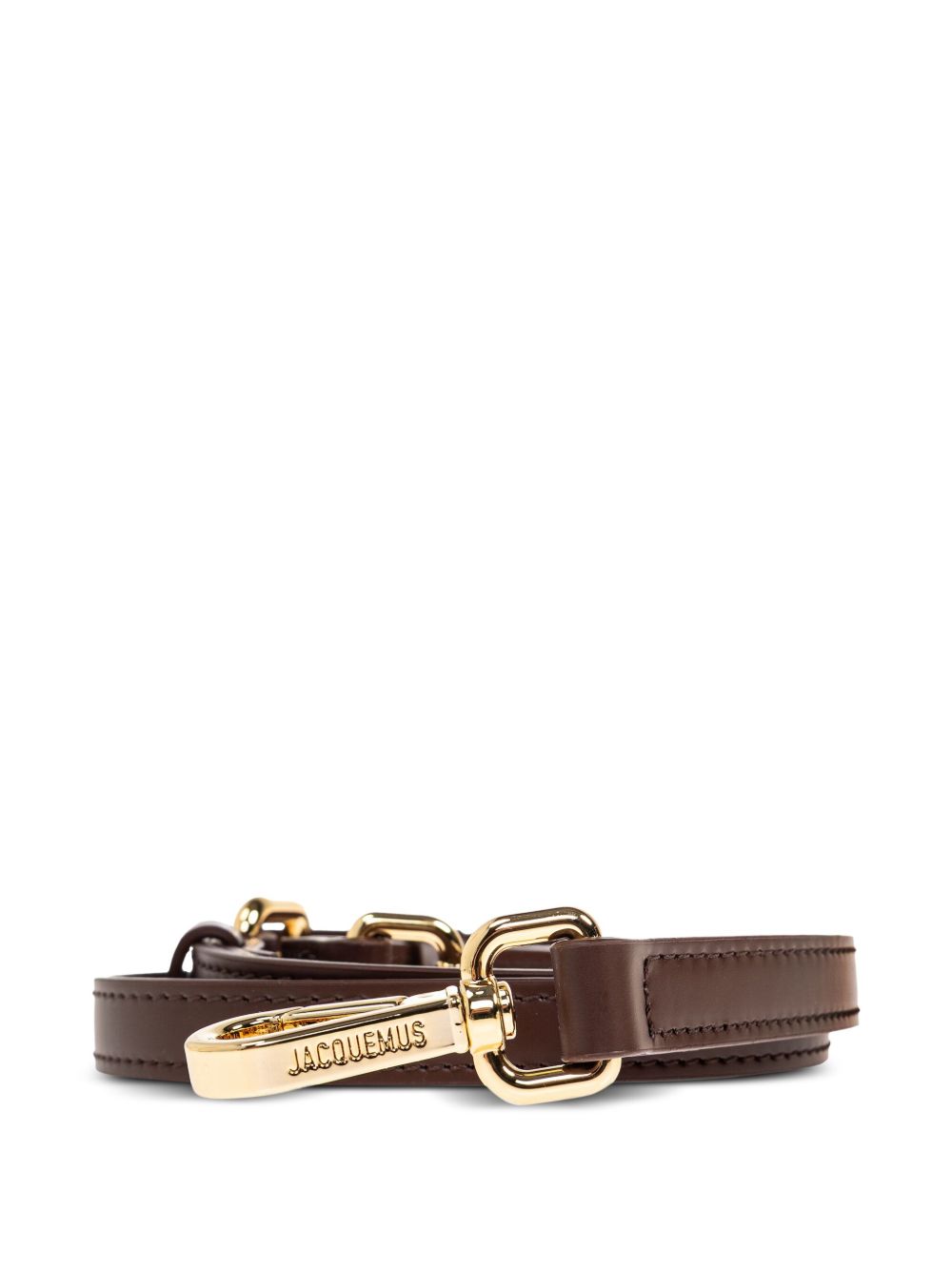 Jacquemus Le Grand Bambino Calf Leather Top Handle Bag Brown
