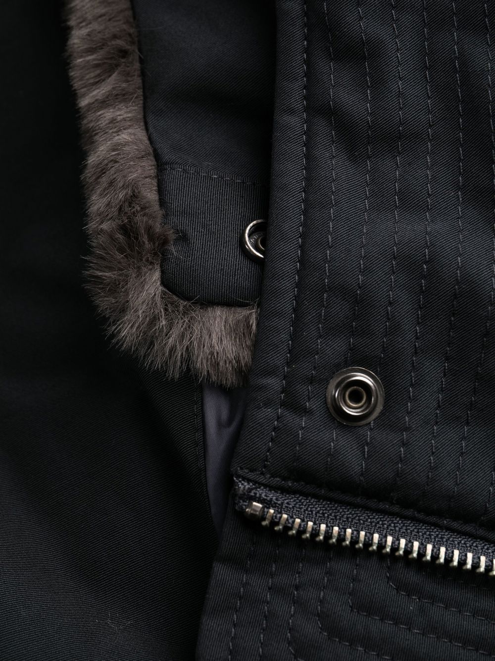 Woolrich Boulder Faux Fur-Trimmed Parka Blue