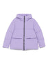 Woolrich Quilted Hooded Long Jacket in Lilac lilac