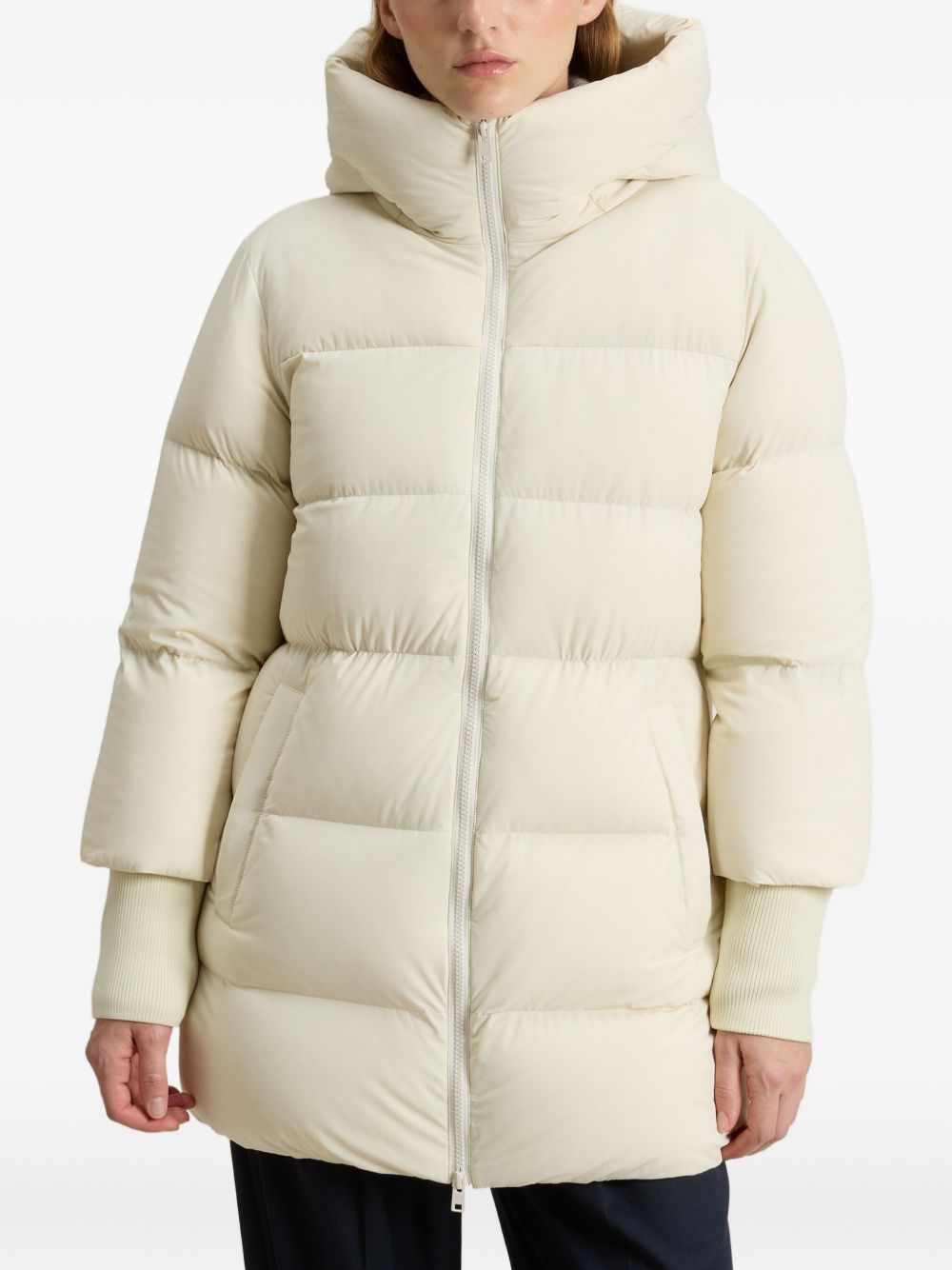 Woolrich Cloud Madison Quilted Down Jacket White