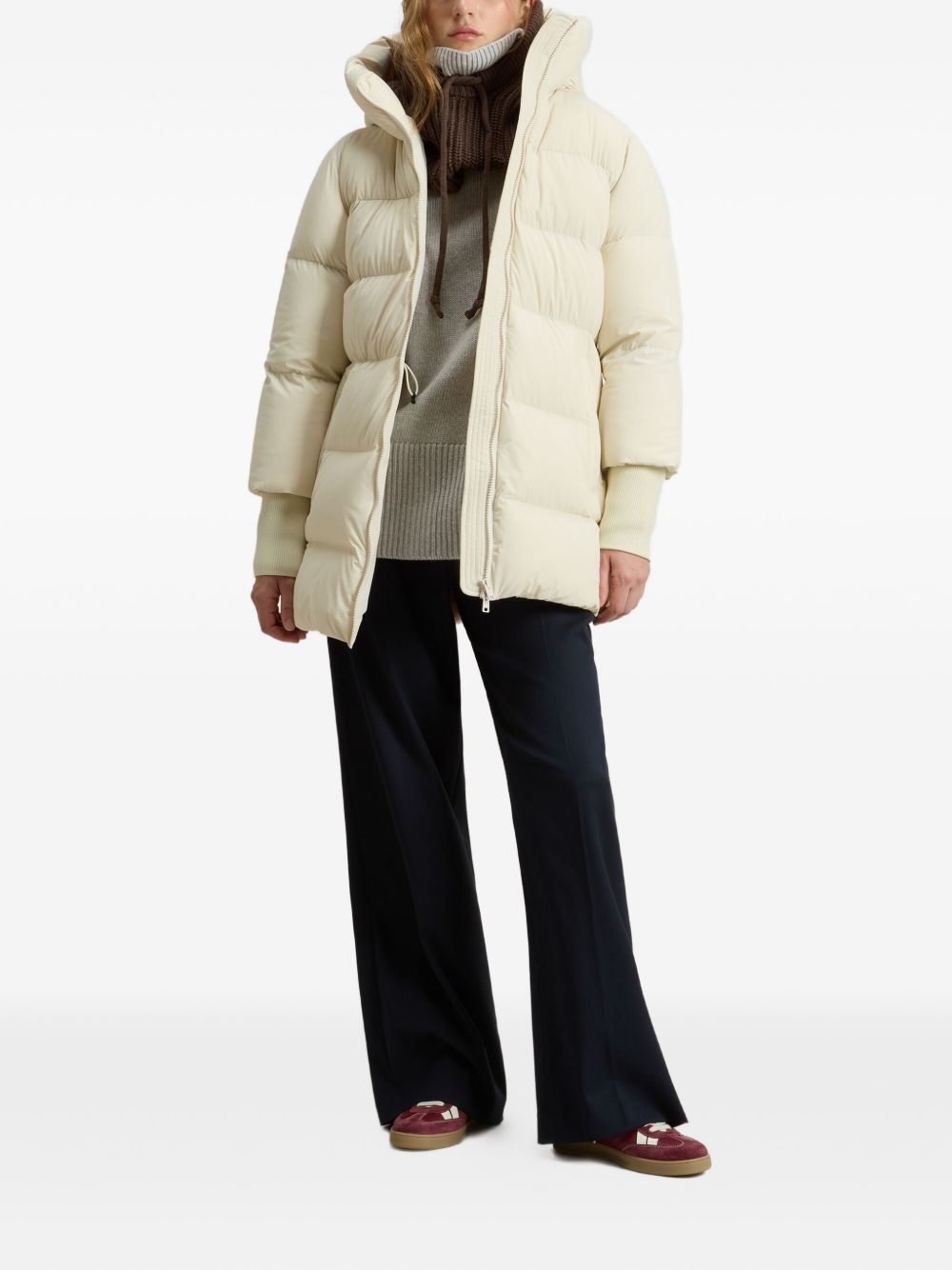 Woolrich Cloud Madison Quilted Down Jacket White