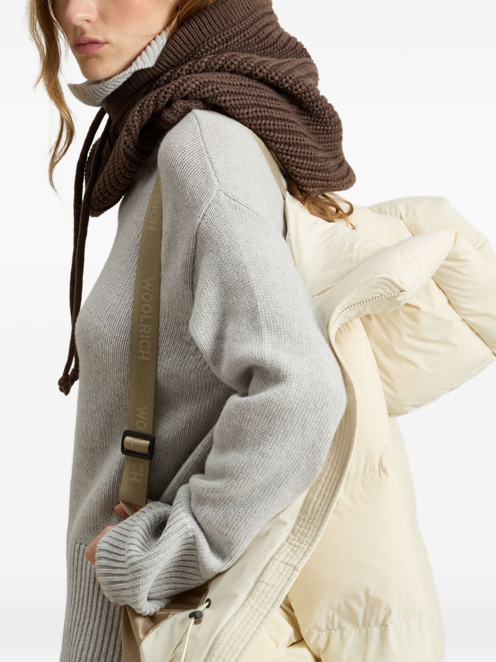 Woolrich Cloud Madison Quilted Down Jacket White