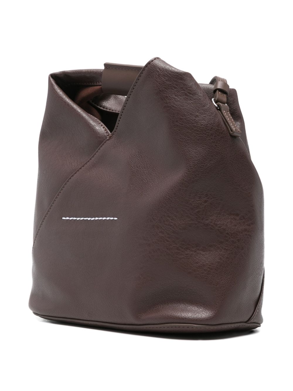 MM6 Maison Margiela Japanese Crossbody Leather Bag Brown