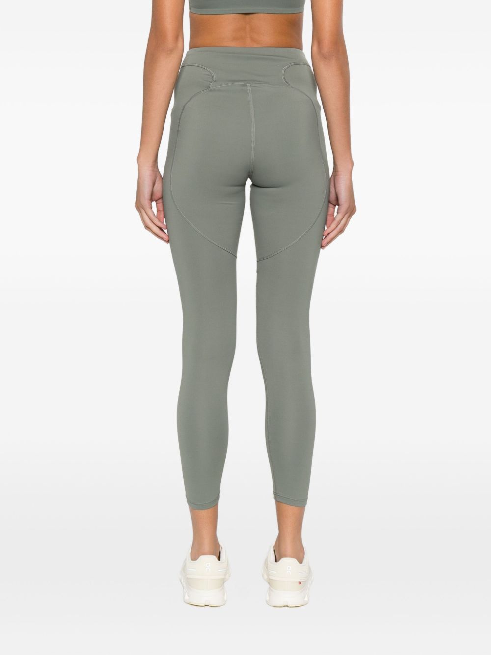 Adidas By Stella McCartney High-Rise Logo Leggings Green