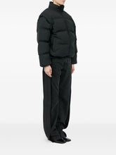 MM6 Maison Margiela Short Down Puffer Jacket in Black black
