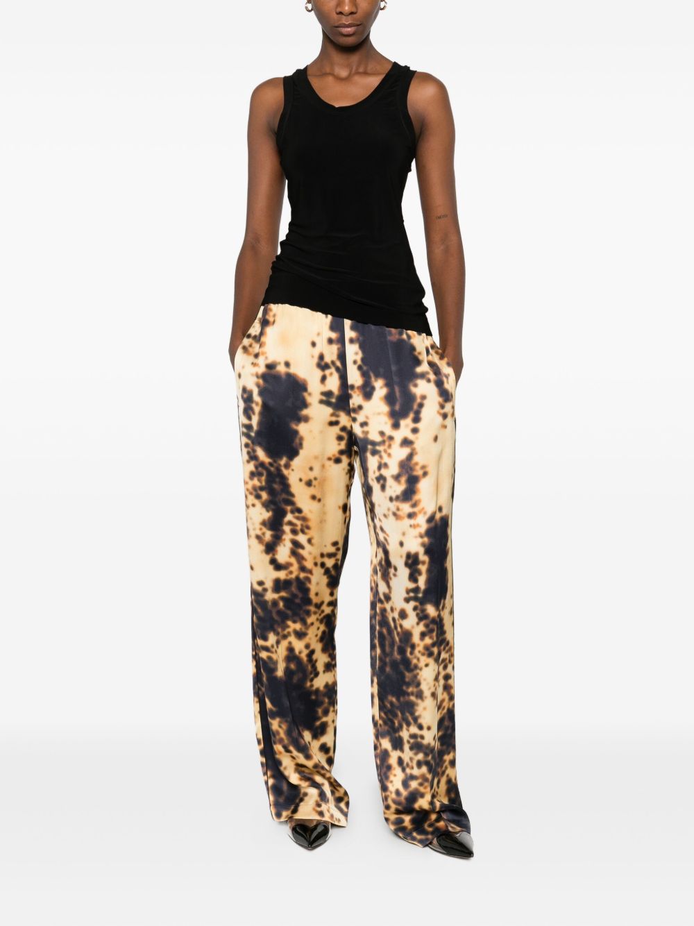 Norma Kamali Off-the-Shoulder Black Jersey Top Black