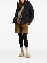 Woolrich Quilted Hooded Black Coat Black