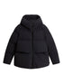 Woolrich Quilted Hooded Black Coat Black