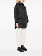 Woolrich Quilted Hooded Black Jacket Black