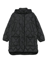 Woolrich Quilted Hooded Black Jacket Black