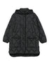 Woolrich Quilted Hooded Black Jacket Black
