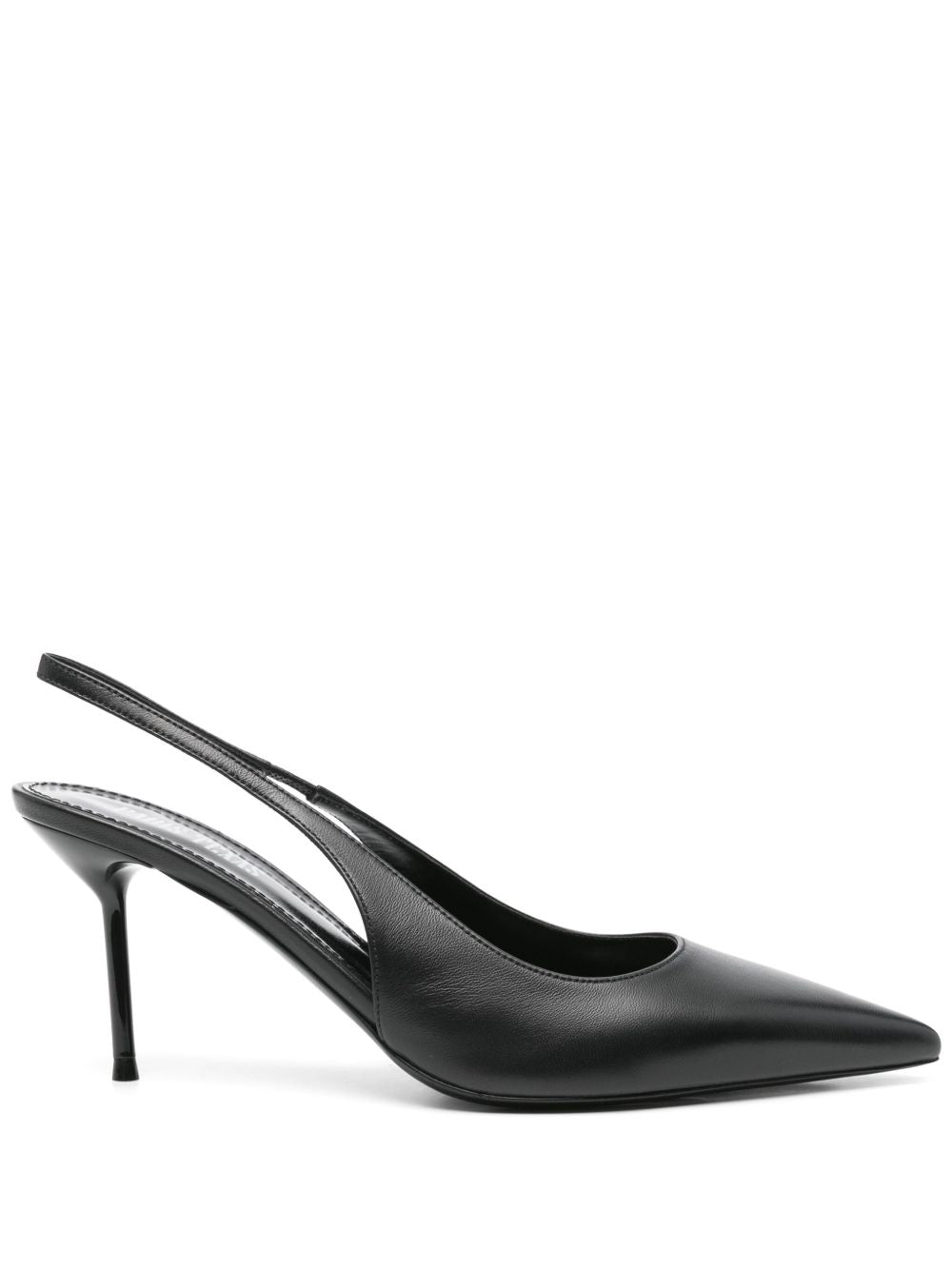 Paris Texas With Heel Patent Leather Slingback Pumps Black