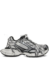 Balenciaga 3XL Mesh Panel Logo-Print Wrap Sneakers White