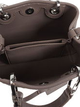 Emporio Armani Small Logo-Plaque Top-Handle Tote Bag Dove Grey