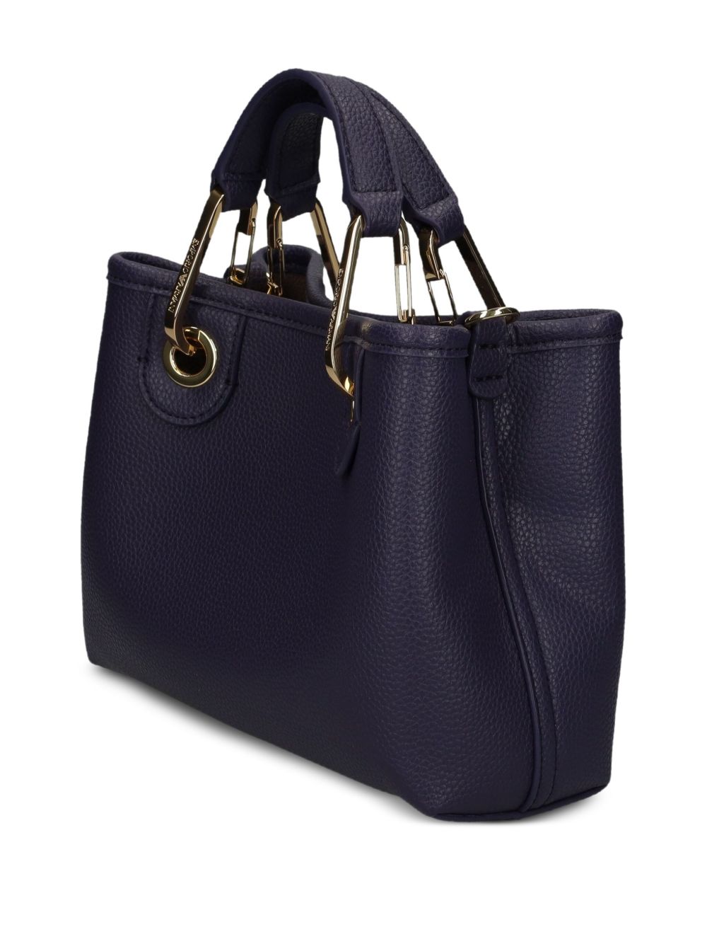Emporio Armani MyEA XS Dark Blue Shopper Bag with Gold-Tone Hardware Blue