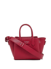 Emporio Armani Small Pebbled Shopper Bag in Bordeaux Bordeaux