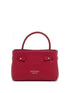 Emporio Armani Small Pebbled Top Handle Handbag Bordeaux