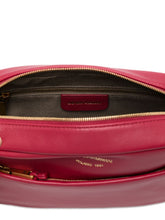 Emporio Armani Red Leather Rectangular Clutch with Detachable Strap Red