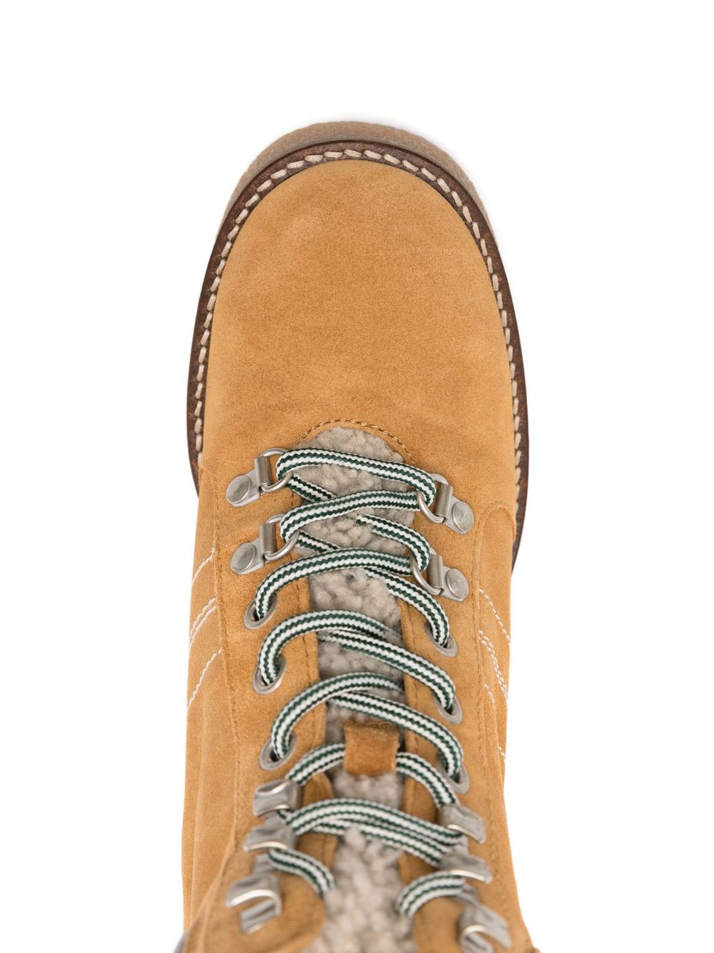 Woolrich Landhill Leather Ankle Boots Beige