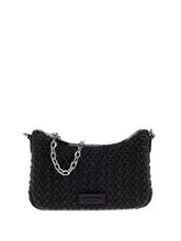 Emporio Armani Quilted Chevron Mini Shoulder Bag Black