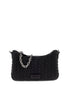 Emporio Armani Quilted Chevron Mini Shoulder Bag Black