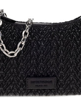 Emporio Armani Quilted Chevron Mini Shoulder Bag Black