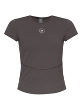Adidas By Stella McCartney Taupe Grey Recycled Logo T-shirt Brown brown