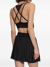 Adidas By Stella McCartney Panelled Logo Band Crossed-Strap Sports Bra Black Black