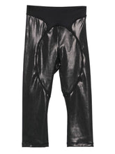 Adidas By Stella McCartney High-Waisted Panelled Metallic Leggings Black