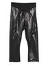 Adidas By Stella McCartney High-Waisted Panelled Metallic Leggings Black
