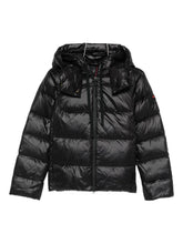 Peuterey Quilted Hooded Long Down Jacket Black Black