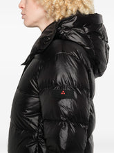Peuterey Quilted Hooded Long Down Jacket Black Black