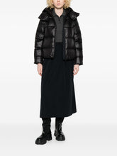 Peuterey Quilted Hooded Long Down Jacket Black Black