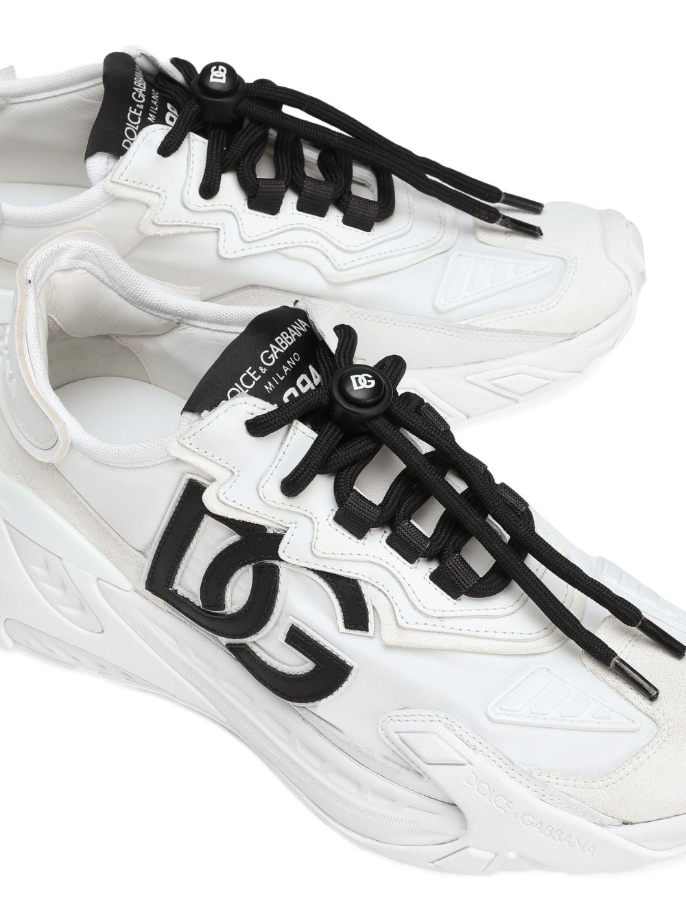 Dolce & Gabbana Day Faster White Chunky Logo-Detailed Sneakers White