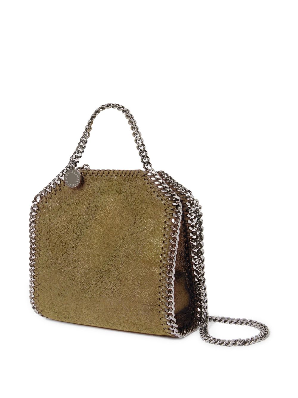 Stella McCartney Falabella Tiny Chain Crossbody Bag Green