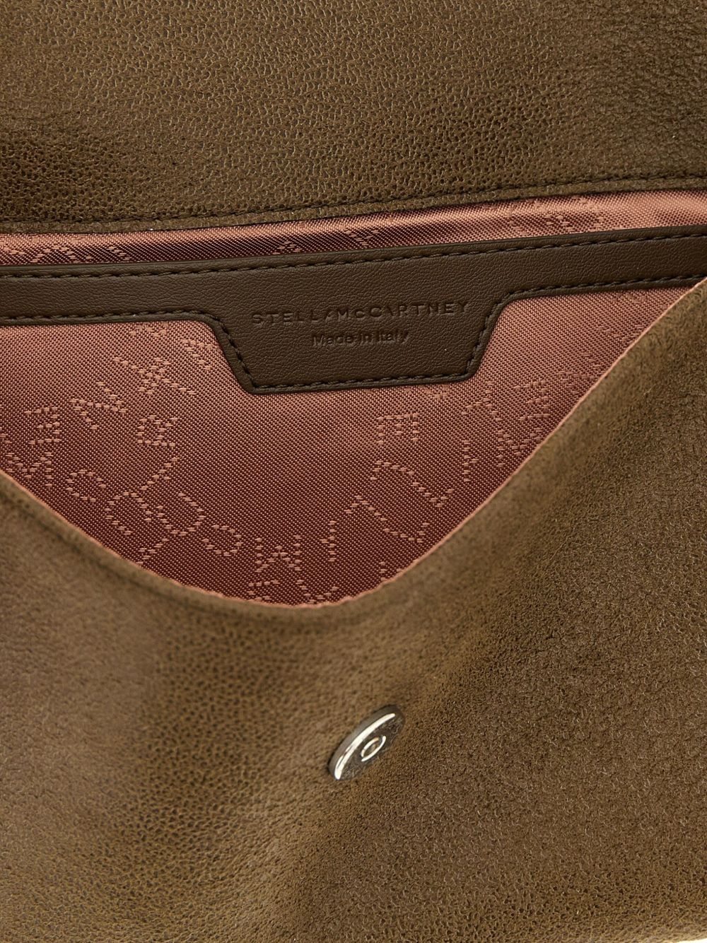 Stella McCartney Falabella Chain Wallet on Chain Olive Green Green