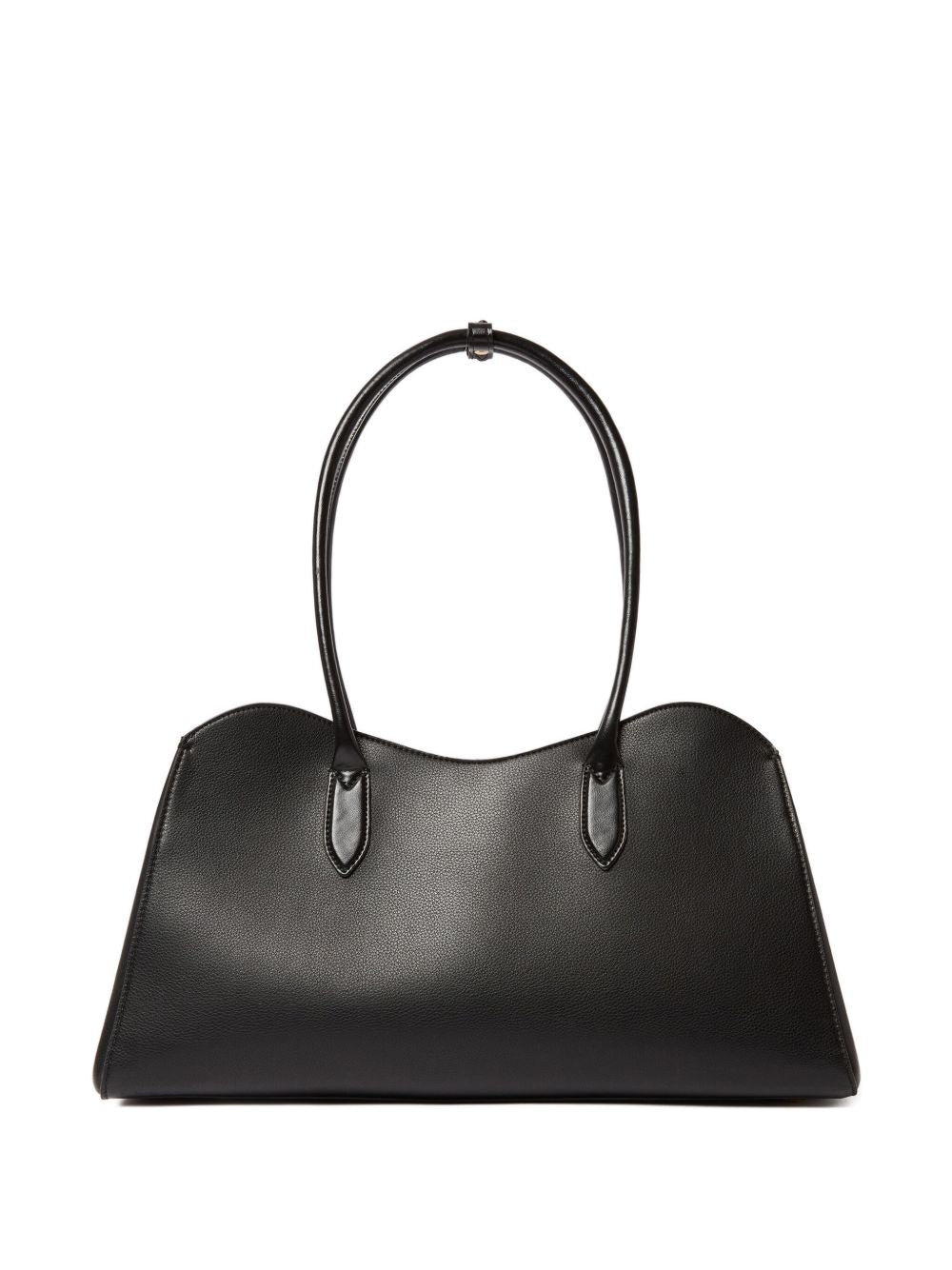 Stella McCartney Ryder Open Black Curved Shopper Tote Bag Black