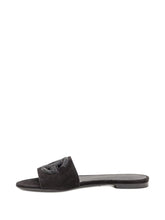 Dolce & Gabbana Suede Crystal-Embellished DG Logo Sandals Black
