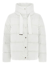 Herno Quilted Short Down Jacket with High Neck White White