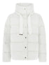 Herno Quilted Short Down Jacket with High Neck White White