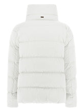 Herno Quilted Short Down Jacket with High Neck White White