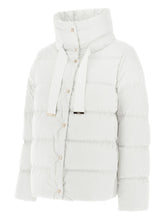 Herno Quilted Short Down Jacket with High Neck White White