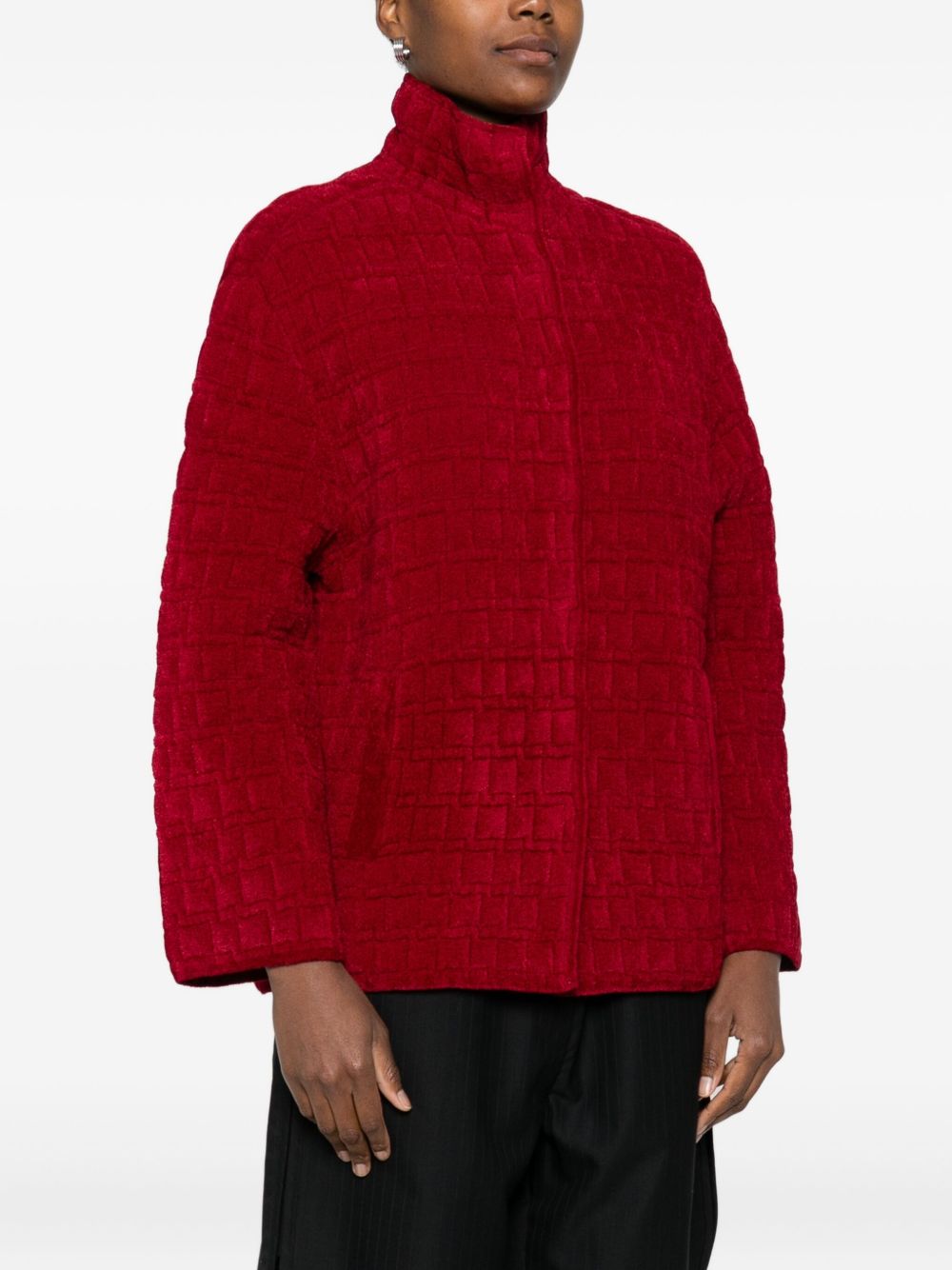 Emporio Armani Double-Breasted Tailored Jacket Red