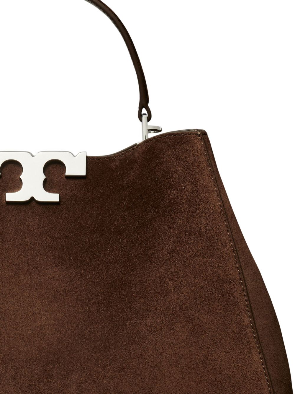 Tory Burch Eleanor Suede Leather Handbag Brown brown