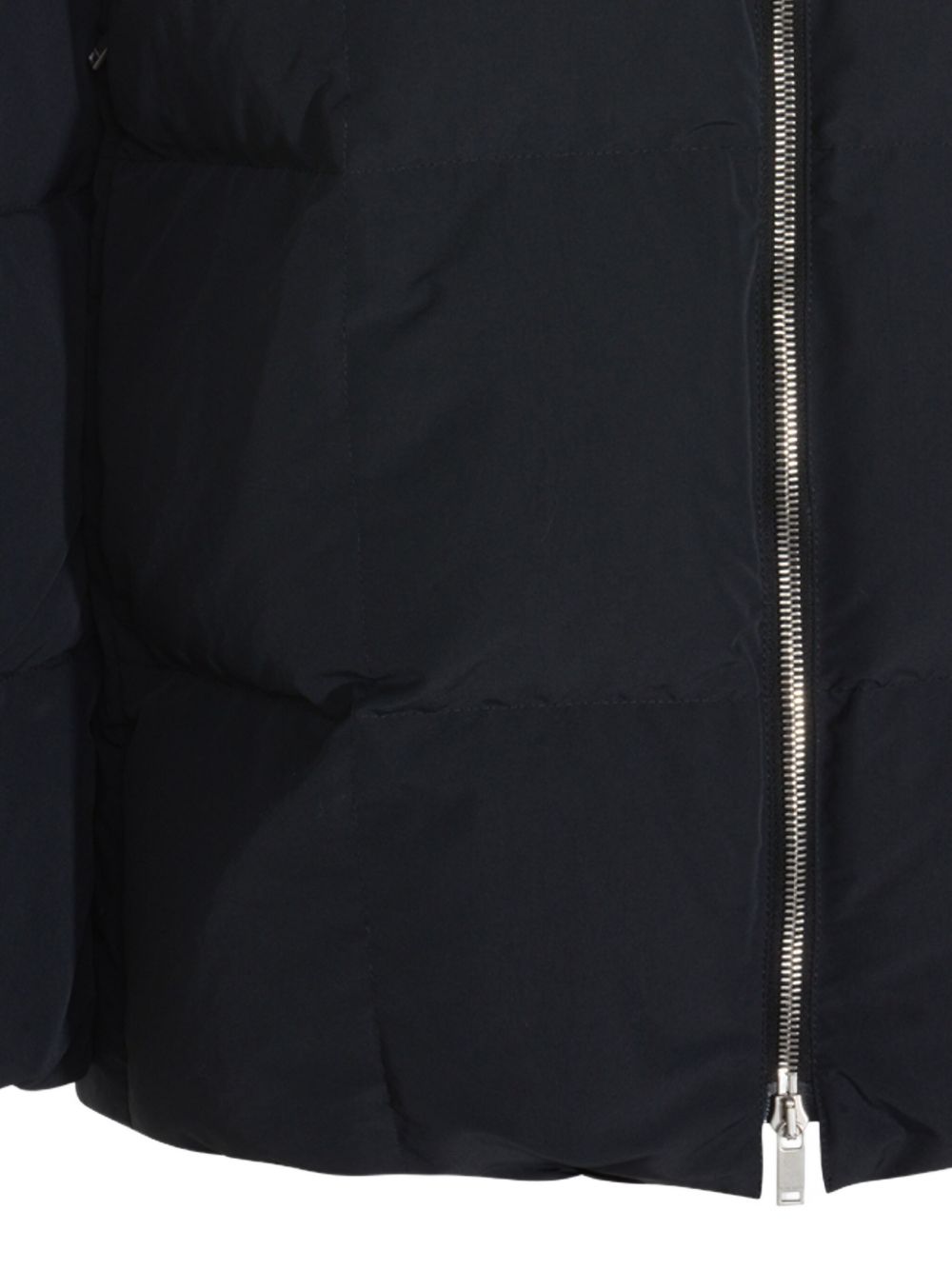 Jil Sander Plus Hooded Quilted Longline Coat Black